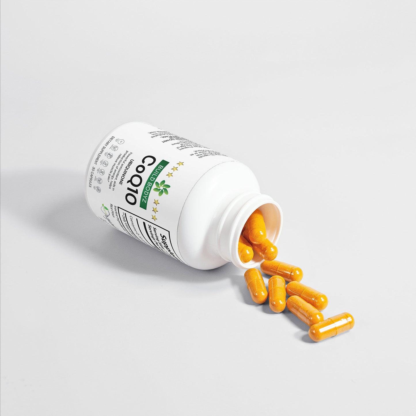 Natural CoQ10 Ubiquinone Supplement for Energy and Antioxidant Support - Vegan, Gluten-Free, and Allergen-Free
