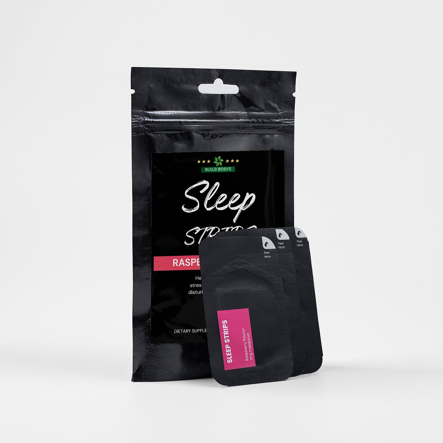 Natural Sleep Aid Oral Strips with Valerian and Melatonin - 30 Strips for Quality Sleep