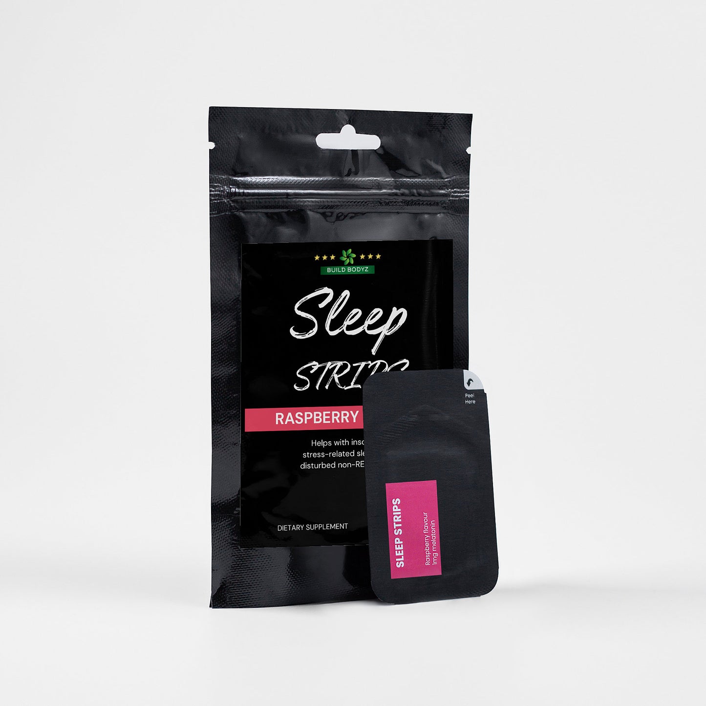 Natural Sleep Aid Oral Strips with Valerian and Melatonin - 30 Strips for Quality Sleep