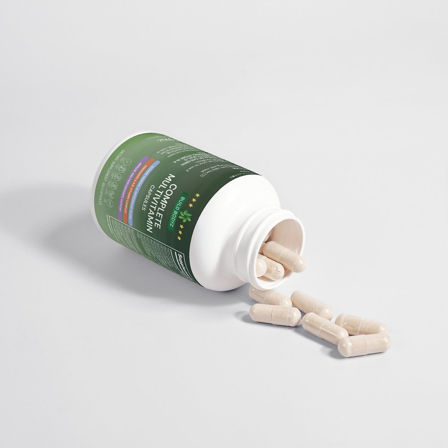 Complete Multivitamin with Immune Support and Antioxidants - 60 Capsules, Gluten-Free, Non-GMO