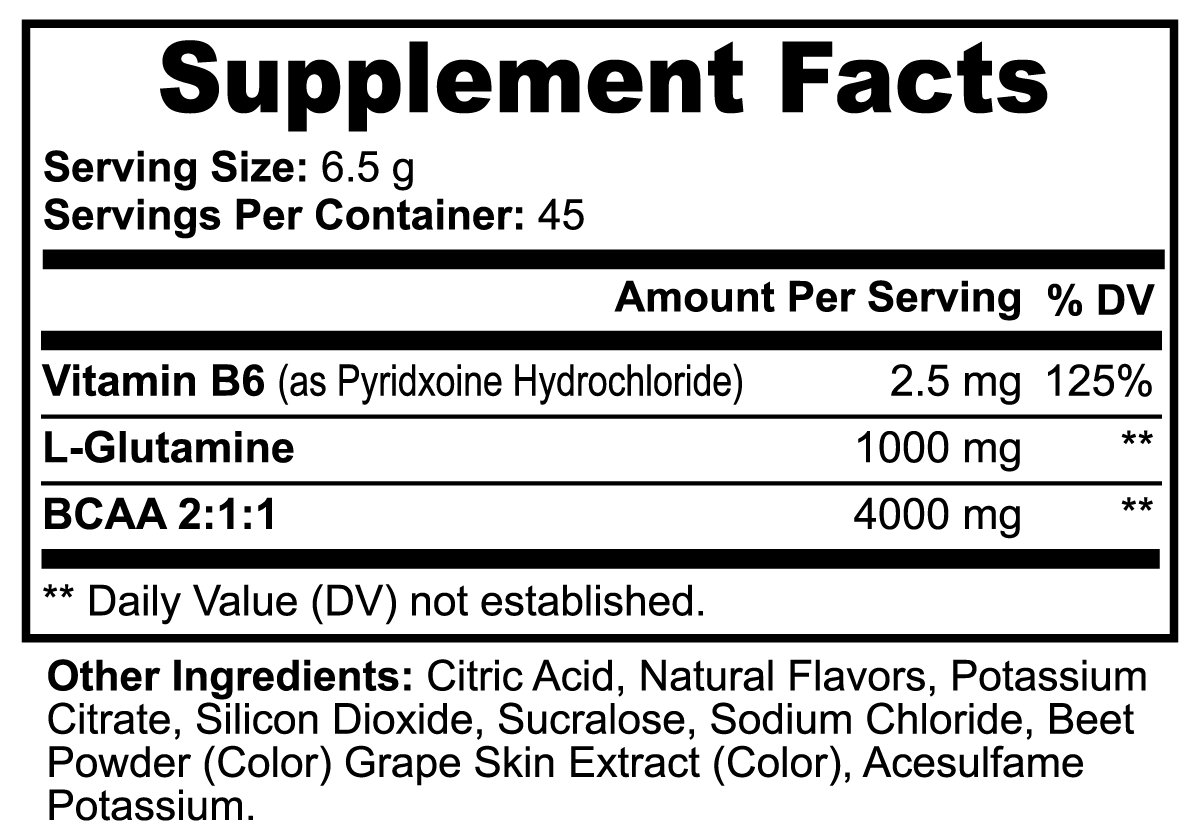 BCAA Post Workout Powder for Lean Muscle and Recovery (Honeydew/Watermelon) - Gluten-Free, Sugar-Free (292g)