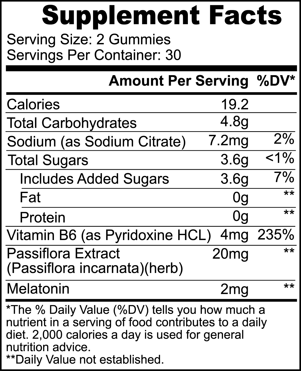 Passion Fruit Sleep Well Gummies (60 Count) for Adults - Enhance REM Sleep and Memory Functionality