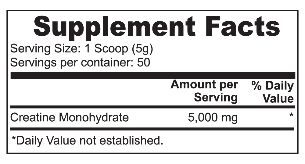 Premium Creatine Monohydrate (8.8 oz) - Boost Exercise Performance and Muscle Growth