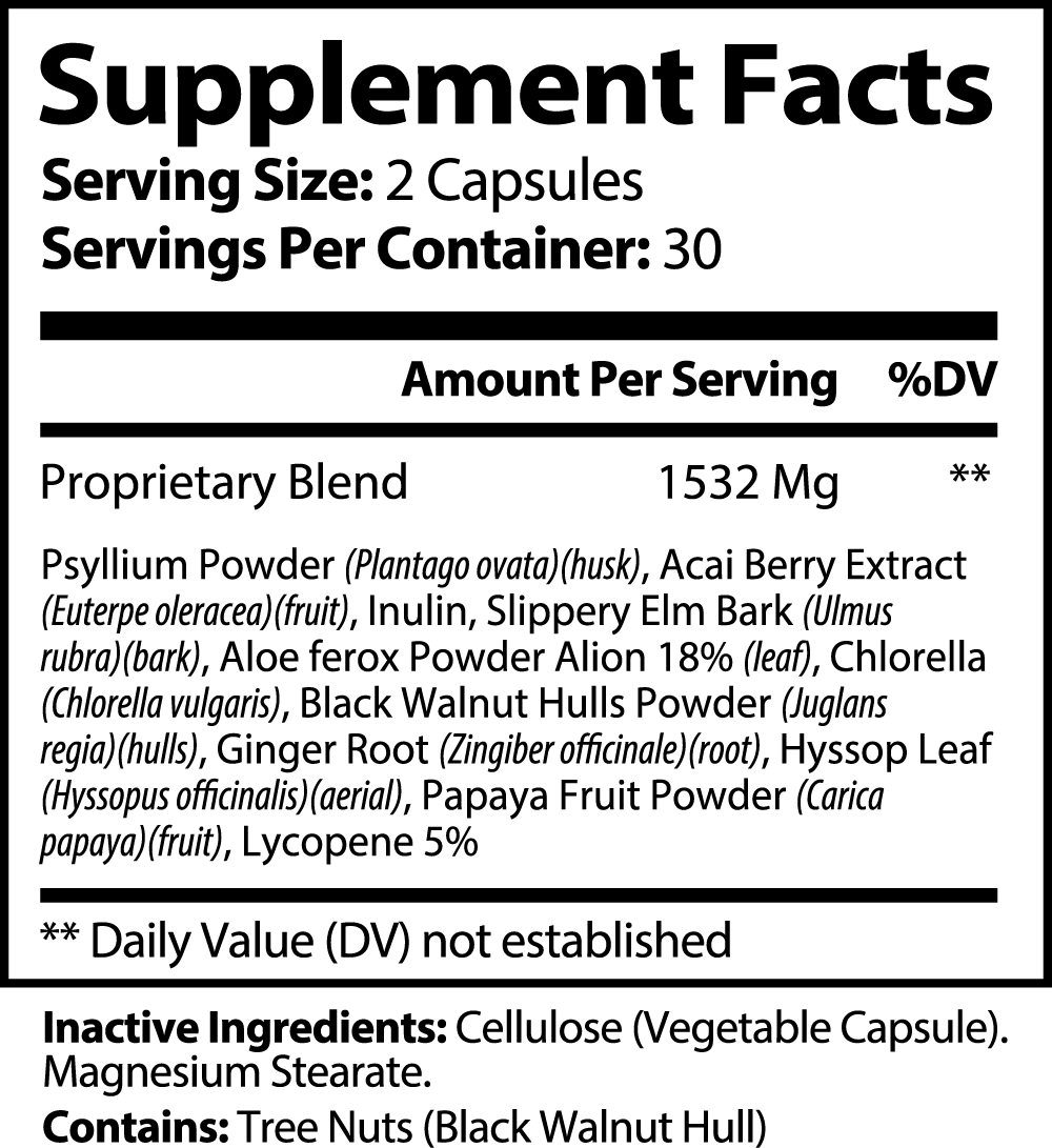 Max Detox Capsules (60) - Natural Liver Support and Toxin Cleanse for a Healthier You - (Acai detox)