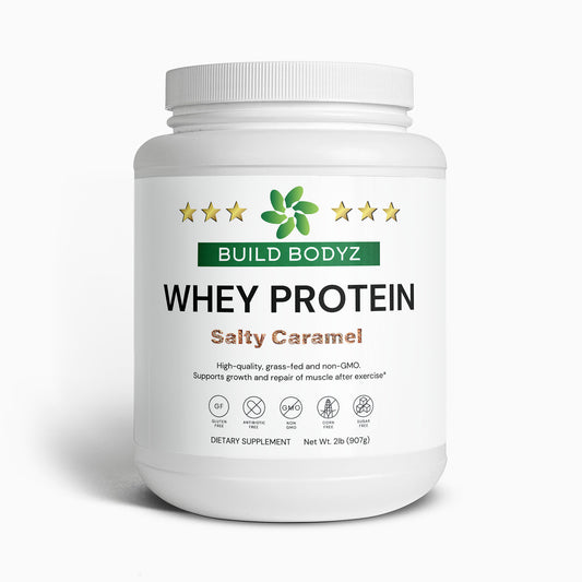 Salty Caramel Whey Protein Concentrate - Supports Rapid Muscle Repair and Clean Growth - 2lb (907g) - Gluten-Free