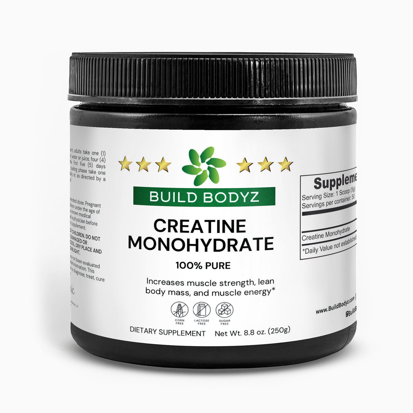 Premium Creatine Monohydrate (8.8 oz) - Boost Exercise Performance and Muscle Growth