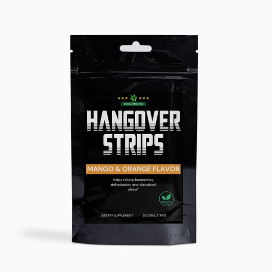 Instant Hangover Relief Strips with Curcumin and Natural Remedies - 30 Strips for Your Post-Party Rescue